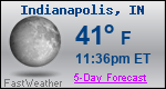 Weather Forecast for Indianapolis, IN