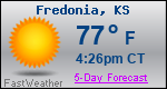 Weather Forecast for Fredonia, KS
