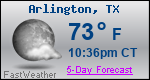 Weather Forecast for Arlington, TX