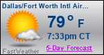Weather Forecast for Dallas/Fort Worth International Airport, TX