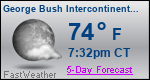 Weather Forecast for George Bush Intercontinental/Houston Airport, TX