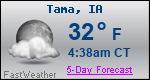 Weather Forecast for Tama, IA