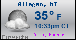 Weather Forecast for Allegan, MI