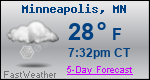 Weather Forecast for Minneapolis, MN