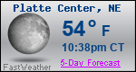 Weather Forecast for Platte Center, NE