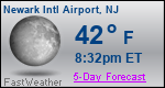 Weather Forecast for Newark International Airport, NJ