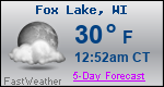 Weather Forecast for Fox Lake, WI