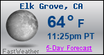 Weather Forecast for Elk Grove, CA