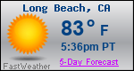 Weather Forecast for Long Beach, CA