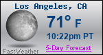 Weather Forecast for Los Angeles, CA