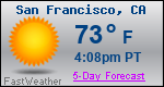 Weather Forecast for San Francisco, CA