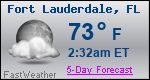 Weather Forecast for Fort Lauderdale, FL