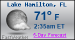 Weather Forecast for Lake Hamilton, FL
