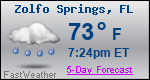 Weather Forecast for Zolfo Springs, FL