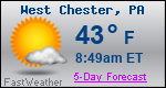 Weather Forecast for West Chester, PA