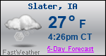 Weather Forecast for Slater, IA