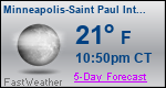 Weather Forecast for Minneapolis-Saint Paul International Airport, MN