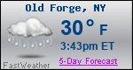 Weather Forecast for Old Forge, NY