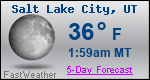 Weather Forecast for Salt Lake City, UT