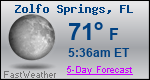 Weather Forecast for Zolfo Springs, FL