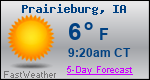 Weather Forecast for Prairieburg, IA