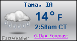 Weather Forecast for Tama, IA