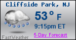 Weather Forecast for Cliffside Park, NJ