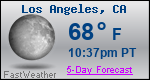 Weather Forecast for Los Angeles, CA