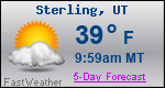 Weather Forecast for Sterling, UT