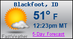 Weather Forecast for Blackfoot, ID