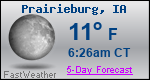 Weather Forecast for Prairieburg, IA