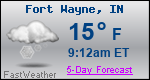 Weather Forecast for Fort Wayne, IN