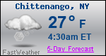 Weather Forecast for Chittenango, NY