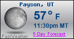 Weather Forecast for Payson, UT