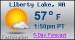Weather Forecast for Liberty Lake, WA