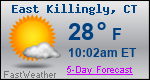 Weather Forecast for East Killingly, CT