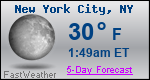 Weather Forecast for New York, NY