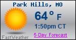 Weather Forecast for Park Hills, MO