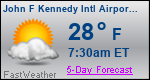 Weather Forecast for John F Kennedy International Airport, NY