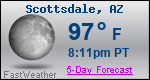 Weather Forecast for Scottsdale, AZ