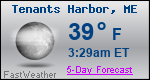 Weather Forecast for Tenants Harbor, ME