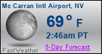 Weather Forecast for Mc Carran International Airport, NV