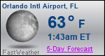 Weather Forecast for Orlando International Airport, FL