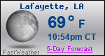 Weather Forecast for Lafayette, LA
