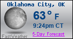 Weather Forecast for Oklahoma City, OK