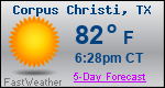 Weather Forecast for Corpus Christi, TX