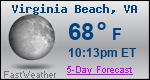 Weather Forecast for Virginia Beach, VA