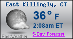 Weather Forecast for East Killingly, CT