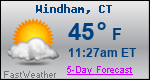 Weather Forecast for Windham, CT