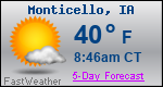 Weather Forecast for Monticello, IA